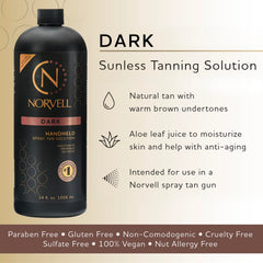 Norvell HVLP airbrush application for even sunless tan