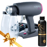 Norvell Oasis spray-tan machine compact design for home or mobile tanning sessions.