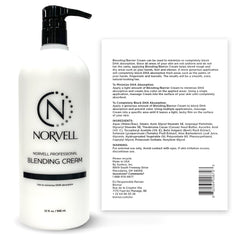 Norvell Pro-Blending DHA Barrier Cream applied to elbows and knees for even color