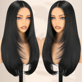 NOSTALGIA wear-go glueless wig 24in straight lace front for fast, secure everyday styling.