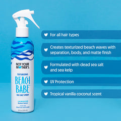 Not Your Mother's Beach Babe spray application demonstrates mid-length to ends styling.