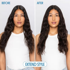 Not Your Mother's Clean Freak Dark Hair Dry Shampoo application on roots for instant refresh.