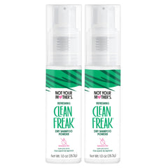Not Your Mother's Clean Freak Dry Shampoo Powder bottle front for quick refresh.