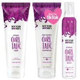 Not Your Mother's Curl Talk cream jar closeup — definition and moisture for glossy curls.