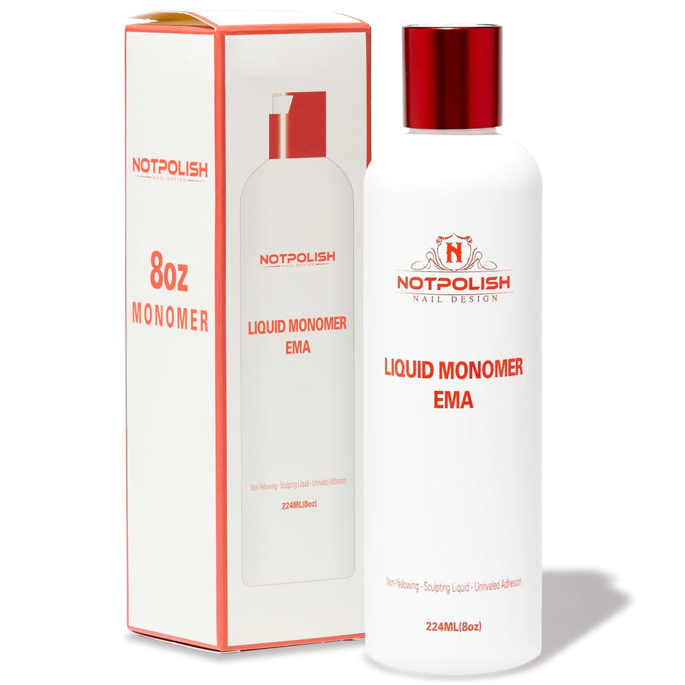 Notpolish liquid monomer amber bottle pour for smooth acrylic application