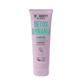 Noughty Detox Dynamo bottle with peppermint scent for refreshing scalp and residue removal.