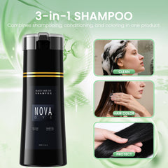 Nova DYE salon-quality-results image emphasizes premium color depth and shine at home.