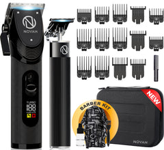 NOVAH Grooming clipper kit, 23-piece set, ideal for professional at-home grooming.
