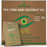 NOVEHA wipes pack with tea tree and coconut oil for daily eye cleanse