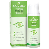 NOVEHA Tea Tree Eyelid Cleanser tube front offers gentle cleansing for irritated eyelids.