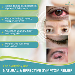 NOVEHA organic ingredients close-up emphasizing aloe vera and green tea for nourishing care.
