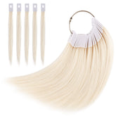 Noverlife 30pcs hair swatches in lightest blonde pack ideal for quick color testing.