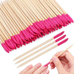 Noverlife pumice cuticle file detail showing dual textures for smoothing nails