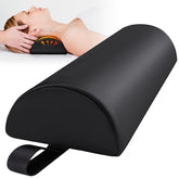 Noverlife half-round bolster pillow neck support for massage tables improves comfort.
