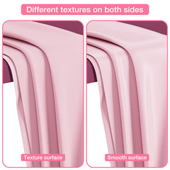 Noverlife wax pad bed cover folded for travel in pink supports portable spa setup.