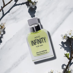 NovoGlow Novo Infinity top-note citrus close-up, crisp opening