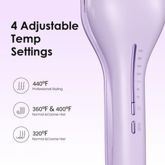 NOVUS curling iron LED temperature display for precise heat control