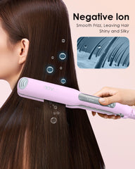 NOVUS Flat Iron floating plates 1.4-in enable versatile straight and curl styles