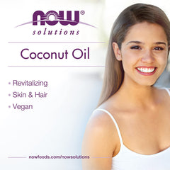 NOW Foods Liquid Coconut Oil is ideal for skin application and hydration.