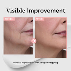 NOWATER Collagen Wrapping Mask application on face demonstrates smooth, even coverage for a pampered routine.
