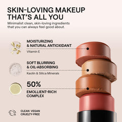 Nudestix Nudies Bronze Manila on the cheek creates a natural contour and warmth