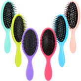 Nuenen wet detangler brush in rose color for quick detangling and scalp comfort