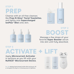 NuFACE Silk Creme Activator texture closeup highlights creamy, easy-apply consistency