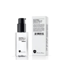 Number 4 Hair Oil packaging on display signals clean, vegan, sulfate-free care.