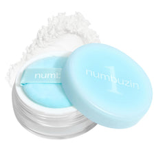 numbuzin No.1 Powder packaging close-up highlighting oil-control and premium design