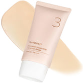 Numbuzin No.3 porcelain base bottle front – SPF50+ tone-up protection.