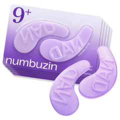 numbuzin No.9 Eye Patches packaging front shows a gift-ready cooling under-eye treatment.