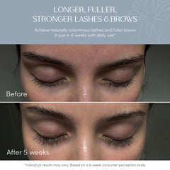 NUNA precision brush applies serum along the lash line for controlled, mess-free use.