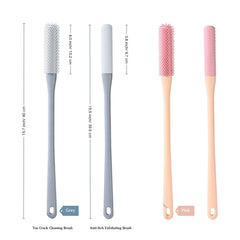 Nurlypop toe-brush-shower-use keeps toes clean in the shower.