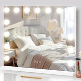 NUSVAN vanity mirror with lights shows a clear face view for flawless makeup