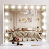 NUSVAN vanity mirror with lights: LED globe array for even, shadow-free makeup prep.