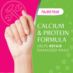 Nutra Nail USA-made label highlights premium, domestically produced quality.