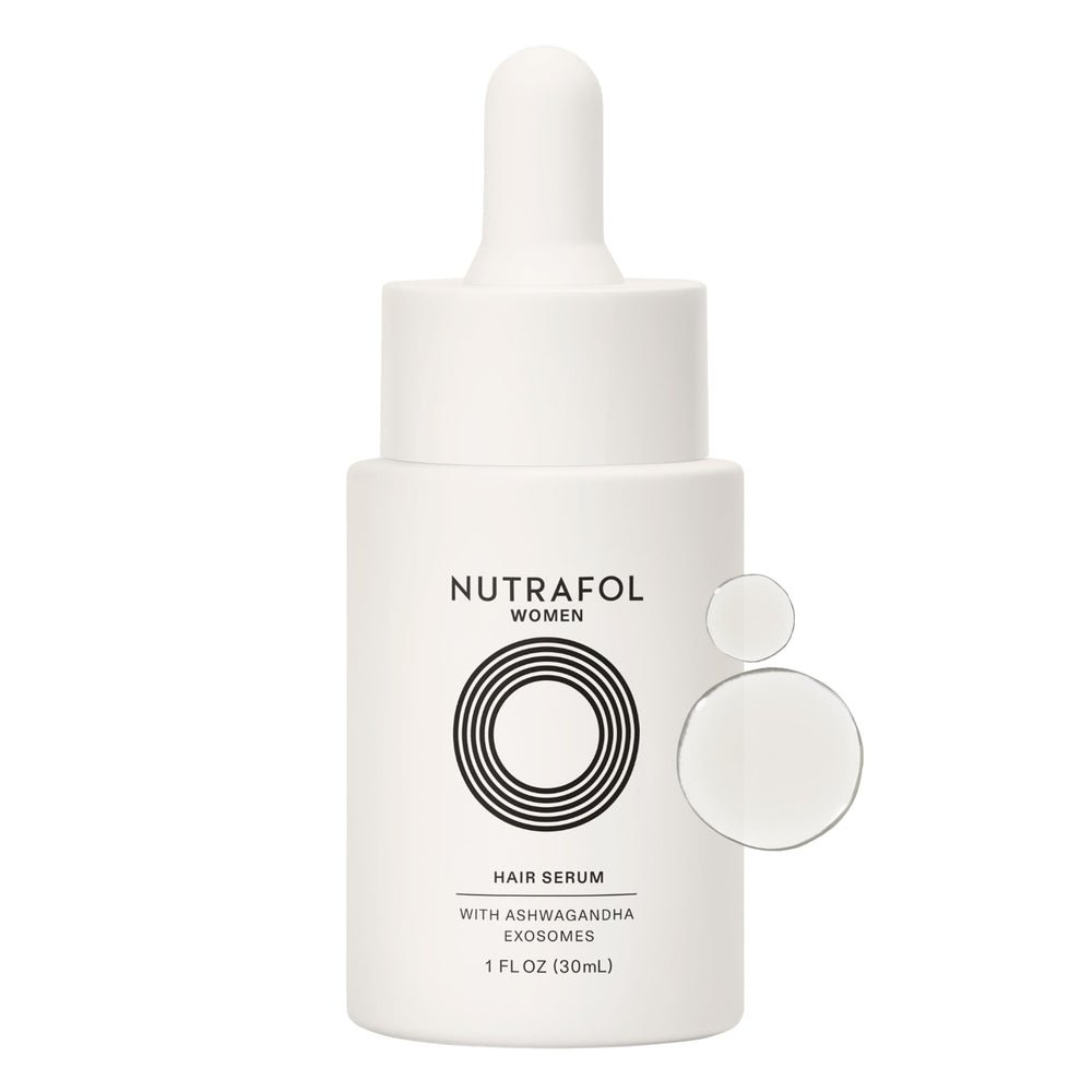 Nutrafol front packaging showing bottle and label for clear product identification and trust