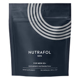 Nutrafol Men 50+ front pouch showing refill packaging and brand benefit
