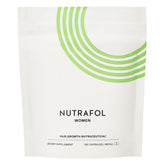 Nutrafol front packaging showing jar and refill pouch for visible hair benefit