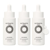 Nutrafol women's hair serum front packaging showing product and benefits