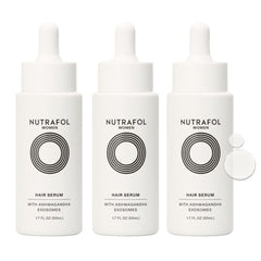 Nutrafol women's hair serum front packaging showing product and benefits