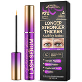 NutraHarmony lash-serum-bottle highlights vegan, non-irritating daily lash care.