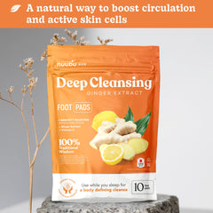 Nuubu ginger powder closeup highlighting natural herbal ingredients for gentle cleansing