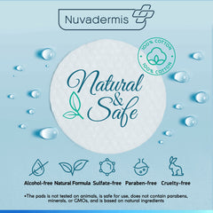 NUVADERMIS glycolic peel pads close-up highlights active resurfacing action