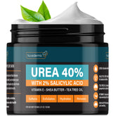 NUVADERMIS Urea Cream 40 percent bottle pour highlighting hydration for dry skin