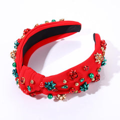 NVENF premium fabric headband with crystals and pearls feels soft and comfortable