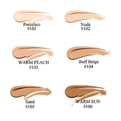 nvyue PHOERA 104 Buff Beige swatches for natural shade match