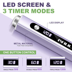 NXJ INFILILA cat-eye magnets shown for magnetic nail art stabilization.