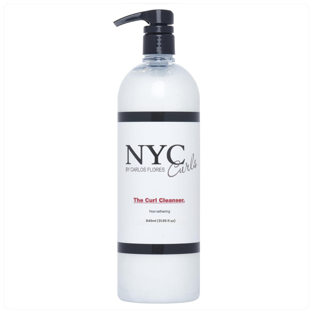 NYC Curls The Curl Cleanser bottle, sulfate-free cleanse with detangling slip for color-safe curly hair.