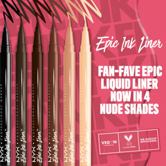 NYX Epic Ink Liner matte finish closeup highlights velvety texture
